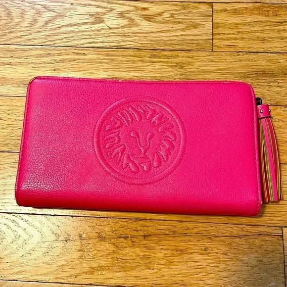 Ann Klein Pink Clutch Wallet with Tassel - Picture 1 of 13